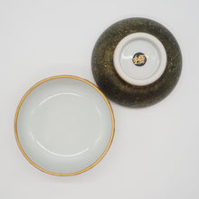 Load image into Gallery viewer, 京焼・清水焼 紀澤 金彩縦縞ボンボニエール