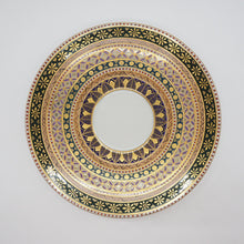 Load image into Gallery viewer, 京焼・清水焼 紀澤 横縞七宝珈琲碗皿