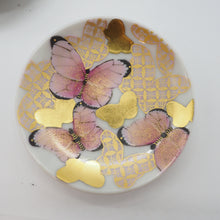 Load image into Gallery viewer, 京焼・清水焼 金澤由美子 五色蝶小皿セット