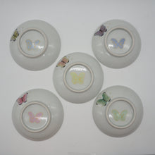 Load image into Gallery viewer, 京焼・清水焼 金澤由美子 五色蝶3寸皿セット