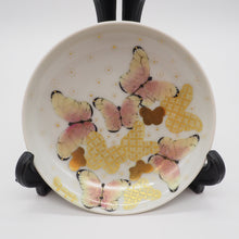 Load image into Gallery viewer, 京焼・清水焼 金澤由美子 五色蝶3寸皿セット