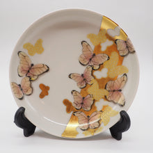 Load image into Gallery viewer, 京焼・清水焼 金澤由美子 五色蝶4寸皿セット
