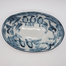 将图片加载到图库查看器,京焼・清水焼 村田幸之介(六齋窯) 花鳥舟形カレー鉢(カレー皿)