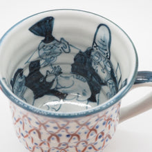 将图片加载到图库查看器,京焼・清水焼 村田幸之介(六齋窯) 七福神あみマグカップ