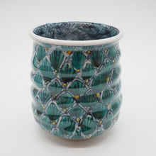 将图片加载到图库查看器,京焼・清水焼 村田幸之介(六齋窯) 山水松紋湯呑