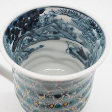 将图片加载到图库查看器,京焼・清水焼 村田幸之介(六齋窯) 山水松紋マグカップ