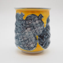 将图片加载到图库查看器,京焼・清水焼 村田幸之介(六齋窯) 雀六瓢湯呑