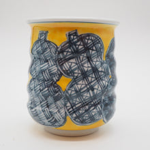 将图片加载到图库查看器,京焼・清水焼 村田幸之介(六齋窯) 雀六瓢湯呑