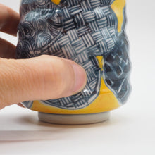 将图片加载到图库查看器,京焼・清水焼 村田幸之介(六齋窯) 雀六瓢湯呑