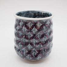 将图片加载到图库查看器,京焼・清水焼 村田幸之介(六齋窯) 山水紫七宝湯呑