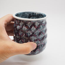 将图片加载到图库查看器,京焼・清水焼 村田幸之介(六齋窯) 山水紫七宝湯呑