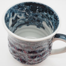 将图片加载到图库查看器,京焼・清水焼 村田幸之介(六齋窯) 山水紫七宝マグカップ