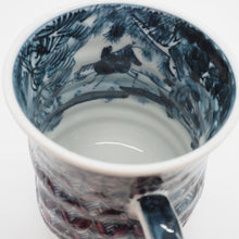 将图片加载到图库查看器,京焼・清水焼 村田幸之介(六齋窯) 山水紫七宝マグカップ