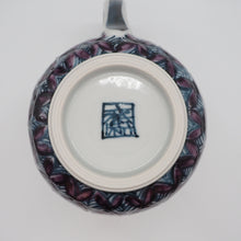 将图片加载到图库查看器,京焼・清水焼 村田幸之介(六齋窯) 山水紫七宝マグカップ