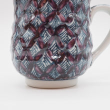 将图片加载到图库查看器,京焼・清水焼 村田幸之介(六齋窯) 山水紫七宝マグカップ