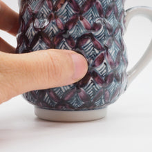 将图片加载到图库查看器,京焼・清水焼 村田幸之介(六齋窯) 山水紫七宝マグカップ