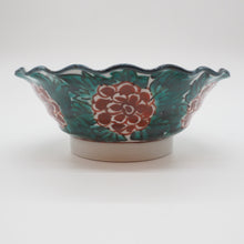 将图片加载到图库查看器,京焼・清水焼 村田幸之介(六齋窯) 七福神輪花外ボタン向付