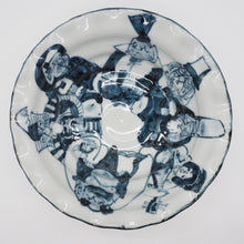 将图片加载到图库查看器,京焼・清水焼 村田幸之介(六齋窯) 七福神輪花外ボタン向付