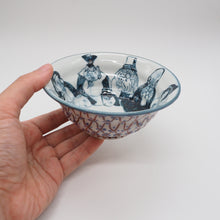 将图片加载到图库查看器,京焼・清水焼 村田幸之介(六齋窯) 七福神あみ茶漬(ご飯茶碗)