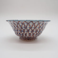 将图片加载到图库查看器,京焼・清水焼 村田幸之介(六齋窯) 山水あみ茶漬(ご飯茶碗)