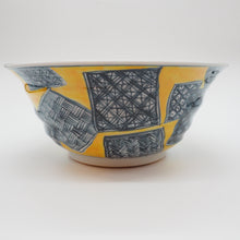 将图片加载到图库查看器,京焼・清水焼 村田幸之介(六齋窯) 山水黄地祥瑞丼