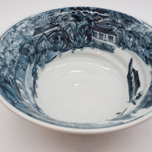 将图片加载到图库查看器,京焼・清水焼 村田幸之介(六齋窯) 山水黄地祥瑞丼