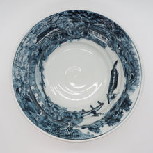 将图片加载到图库查看器,京焼・清水焼 村田幸之介(六齋窯) 山水黄地祥瑞丼