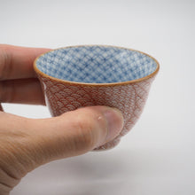 Load image into Gallery viewer, 京焼・清水焼 京泉 赤絵古紋 ぐい呑