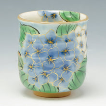画像をギャラリービューアに読み込む, 土渕陶あん(陶あん窯) 花集い湯呑揃(飾棚付)