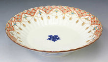 画像をギャラリービューアに読み込む, 京焼・清水焼 高野昭阿弥 色絵瓔珞紋六寸鉢