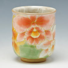 画像をギャラリービューアに読み込む, 土渕陶あん(陶あん窯) 花集い湯呑揃(飾棚付)
