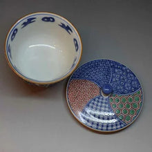 画像をギャラリービューアに読み込む, 京焼・清水焼 叶松谷 捻赤祥瑞鳥丸紋蓋付汲出椀