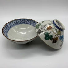 将图片加载到图库查看器,京焼・清水焼 山本壹楽(壹楽窯) 白つめ草組茶碗