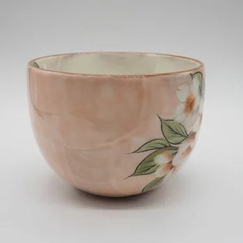 京焼陶庵桜器 京焼 清水焼 陶あん 色絵付け ぐい呑み（白地×桜） : 陶あん