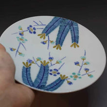 画像をギャラリービューアに読み込む, 京焼・清水焼 叶松谷 中皿 小清水松梅皿