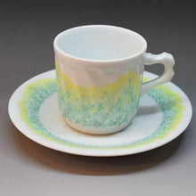 画像をギャラリービューアに読み込む, 京焼・清水焼 叶松谷 コーヒーカップ 菜の花