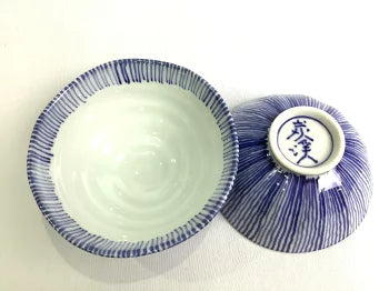 京焼・清水焼 今橋炭渓(炭渓窯) 染付十草組飯碗 – SEIKADO