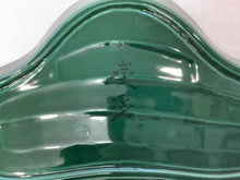 Load image into Gallery viewer, 京焼・清水焼 今橋炭渓(炭渓窯) 青交趾彫松向皿(大)