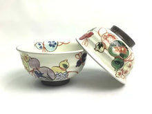 将图片加载到图库查看器,京焼・清水焼 土渕陶あん(陶あん窯) 四季彩六瓢組飯碗