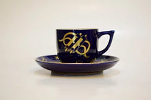 將圖片載入圖庫檢視器 京焼・清水焼 今橋炭渓(炭渓窯) 瑠璃金彩宝文デミタスカップ&ソーサー