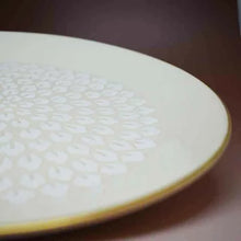 Load image into Gallery viewer, 京焼・清水焼 今橋炭渓(炭渓窯) 中皿 白花8寸皿