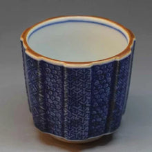 画像をギャラリービューアに読み込む, 京焼・清水焼 叶松谷 染付古紋ぐいのみ