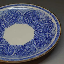 画像をギャラリービューアに読み込む, 京焼・清水焼 加藤雲泉(雲泉窯) 小皿 染付丸紋5寸皿