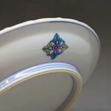 画像をギャラリービューアに読み込む, 京焼・清水焼 加藤雲泉(雲泉窯) 小皿 染付丸紋5寸皿