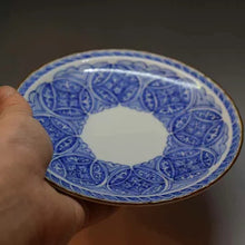 画像をギャラリービューアに読み込む, 京焼・清水焼 加藤雲泉(雲泉窯) 小皿 染付丸紋5寸皿