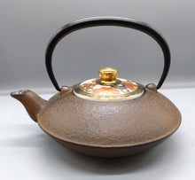 将图片加载到图库查看器，南部鉄器/京焼・清水焼　鉄瓶急須　茶彩華詰　小
