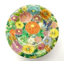 画像をギャラリービューアに読み込む, 香仁　蝶と菊尽くし高台小皿
