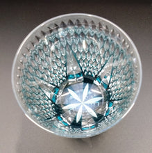 將圖片載入圖庫檢視器 江戸切子　青山弥生　ロックグラス　光雨　グリーン
