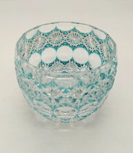 将图片加载到图库查看器，江戸切子　青山弥生　ぐい呑　ソーダ　グリーン
