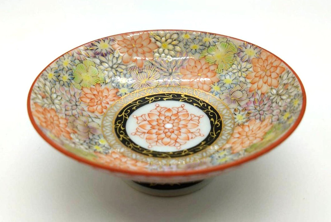京焼・清水焼 京華 花詰盃 | 京薩摩 手描き 酒器 – SEIKADO